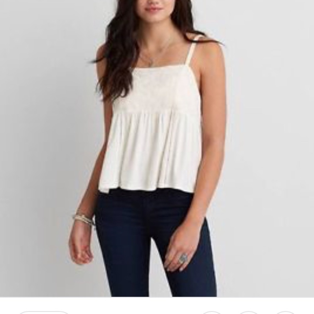 American Eagle embroidered tank